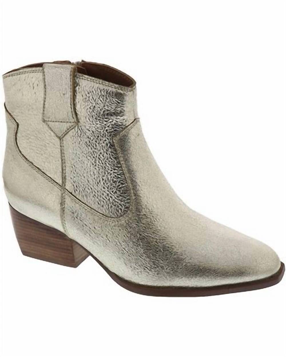 NEW SEYCHELLES women's upside bootie in metallic gold